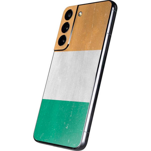 Ivory Coast Flag Distressed Galaxy S22 Skin